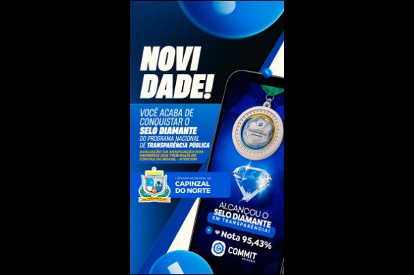 A CÂMARA MUNICIPAL FOI RECONHECIDA COM O SELO DIAMANTE DO PROGRAMA NACIONAL DE TRANSPARÊNCIA PÚ...