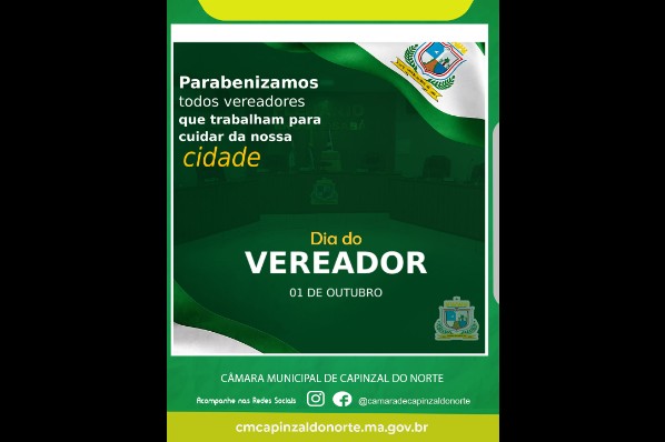 DIA DO VEREADOR!